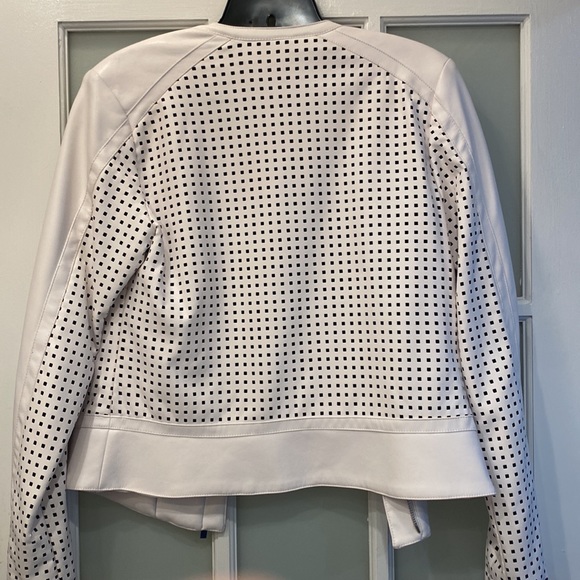 Faux white leather jacket - Picture 4 of 6